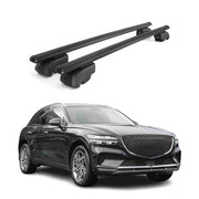 Dachträger Grundtäger für Genesis GV60 2022-2026 75kg Alu Schwarz 2 tlg
