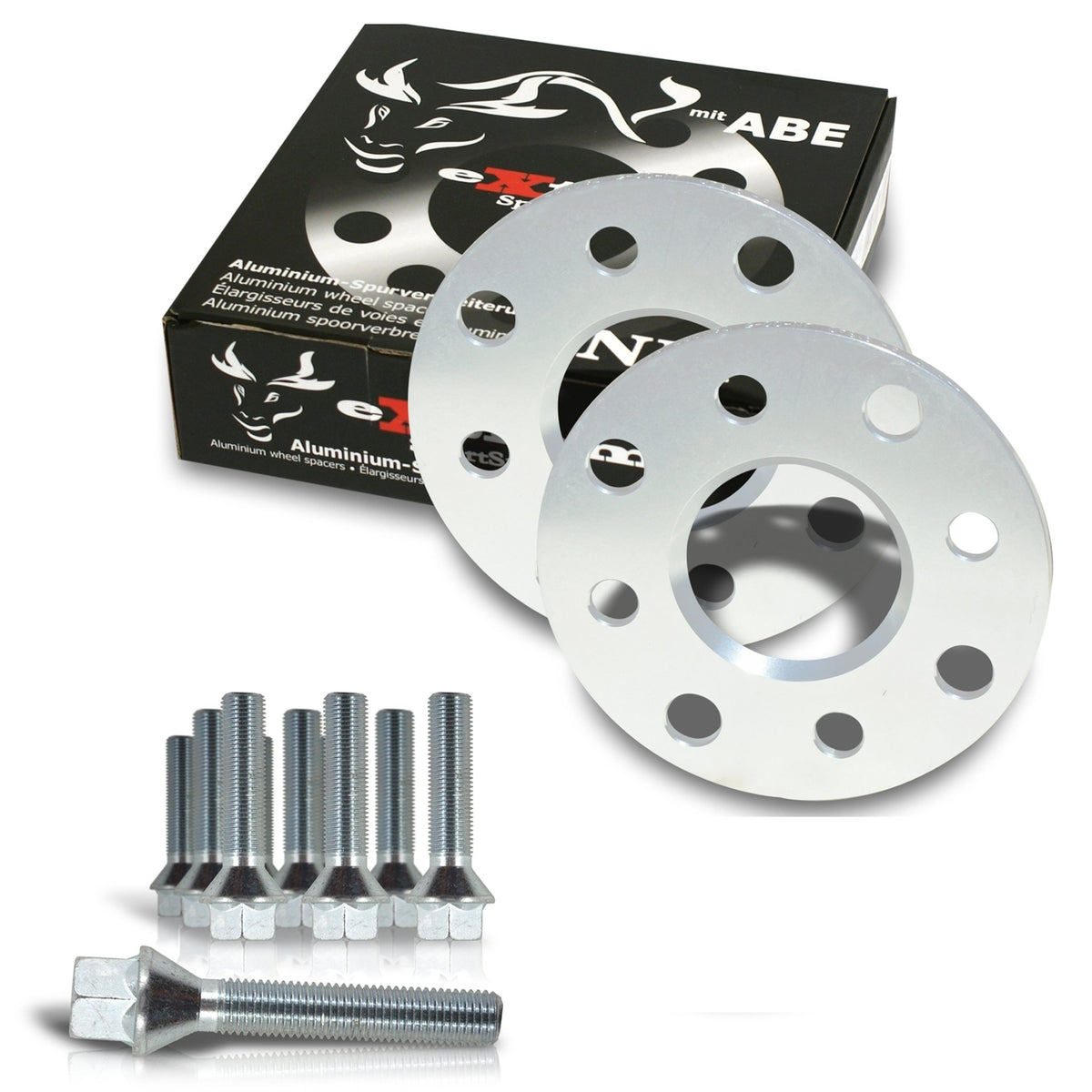 JOM Spurverbreiterung Set 10mm für BMW 7er E65 E66 (765) mit ABE Aluminium