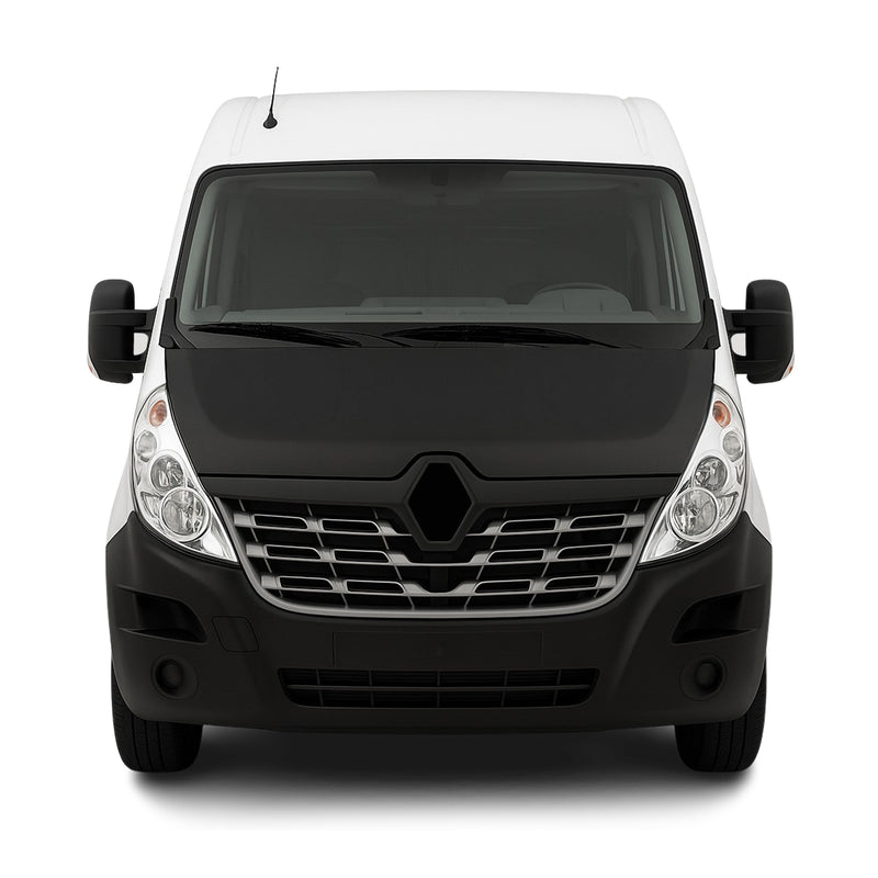 Haubenbra Bonnet Bra Steinschlagschutz für Renault Master 2010-2014 Schwarz 1tlg