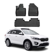 OMAC Gummi Fußmatten für Kia Sorento 2015-2020 Premium TPE Automatten Schwarz 3x