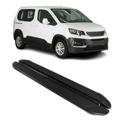 Seitenschweller Trittbretter für Peugeot Rifter 2018-2026 Kombi L1 Schwarz 2 tlg