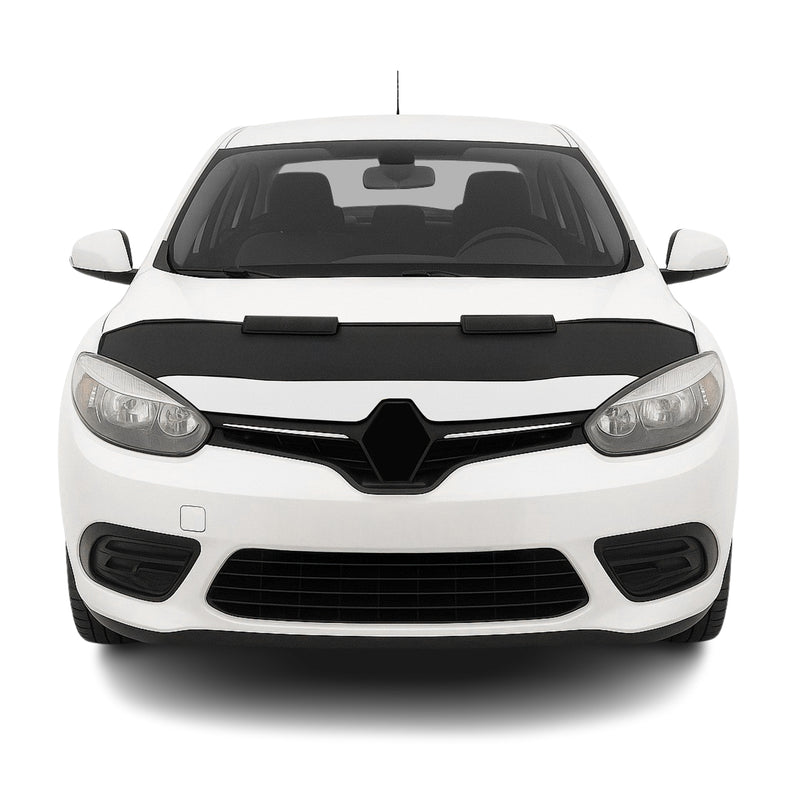 Haubenbra Steinschlagschutz für Renault Fluence 2010-2015 Schwarz Halb