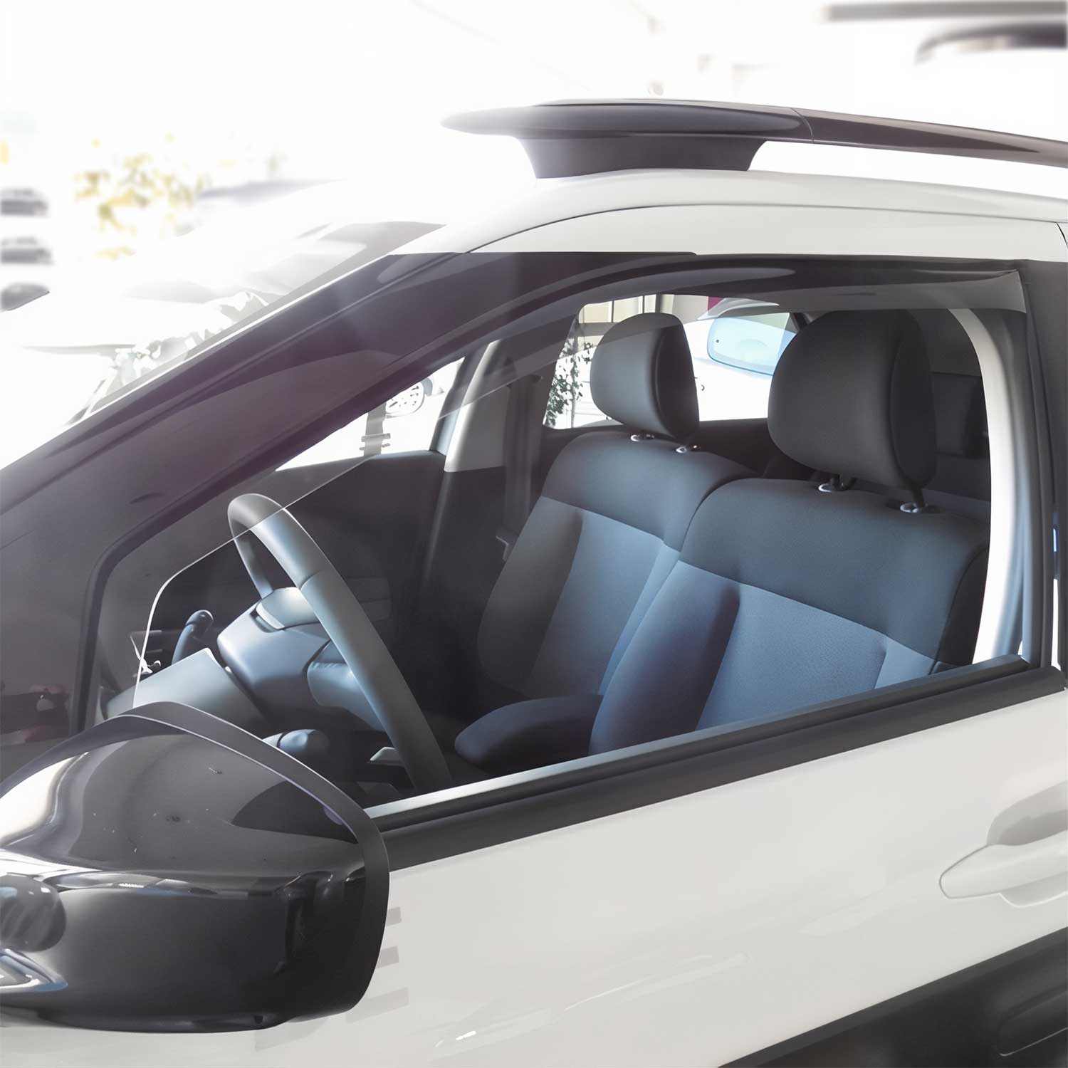 Windabweiser Regenabweiser für Citroen C4 Cactus 2014-2022 Dunkel Acryl 2tlg