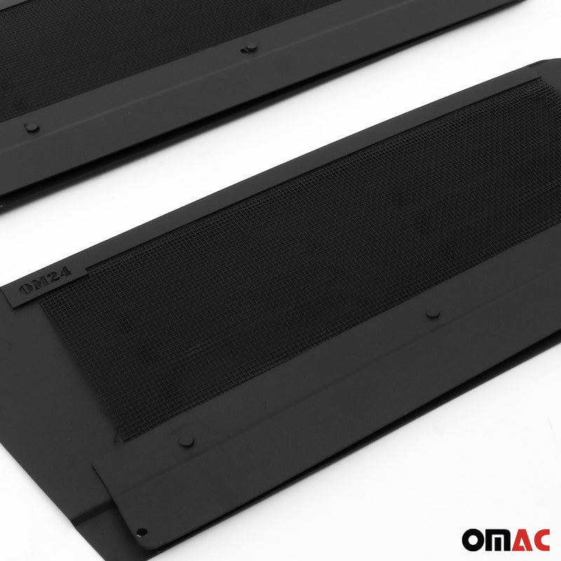 Lüftungsgitter Be & Entlüftung für Ford Transit 2014-2025 Aluminium Schwarz 2tlg