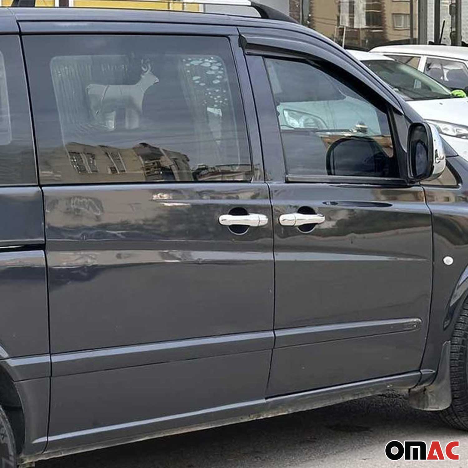 Türgriff Blenden für Mercedes Vito W639 2003-2014 4Tür 1Loch 8tlg Edelstahl Matt