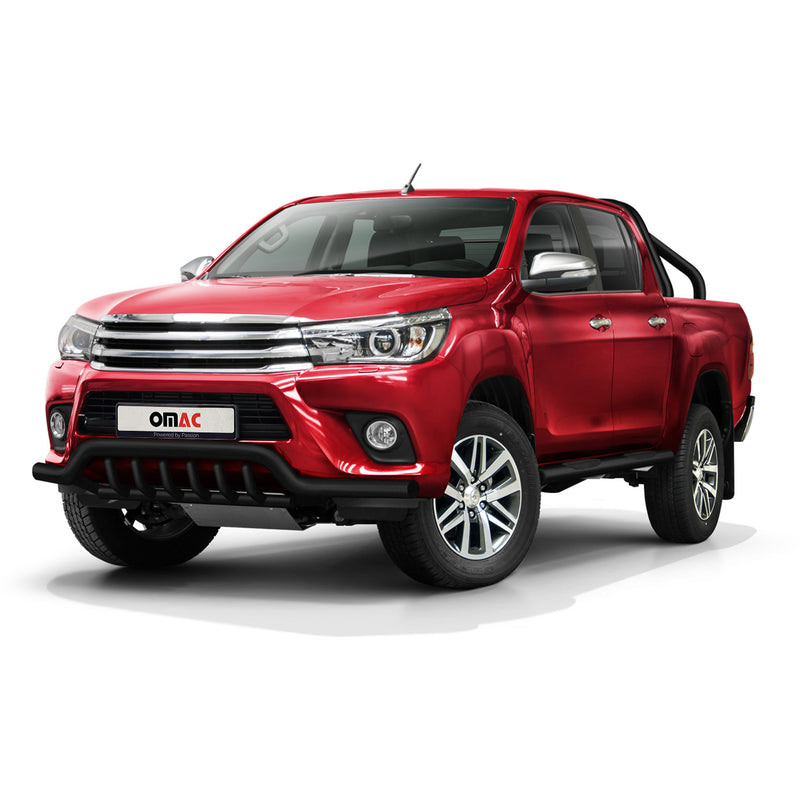 Frontschutzbügel Frontbügel für Toyota Hilux 2015-2022 mit ABE Stahl Schwarz