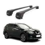Dachträger Grundträger für Nissan X-Trail III T32 2013-2021 Aluminium Schwarz 2x