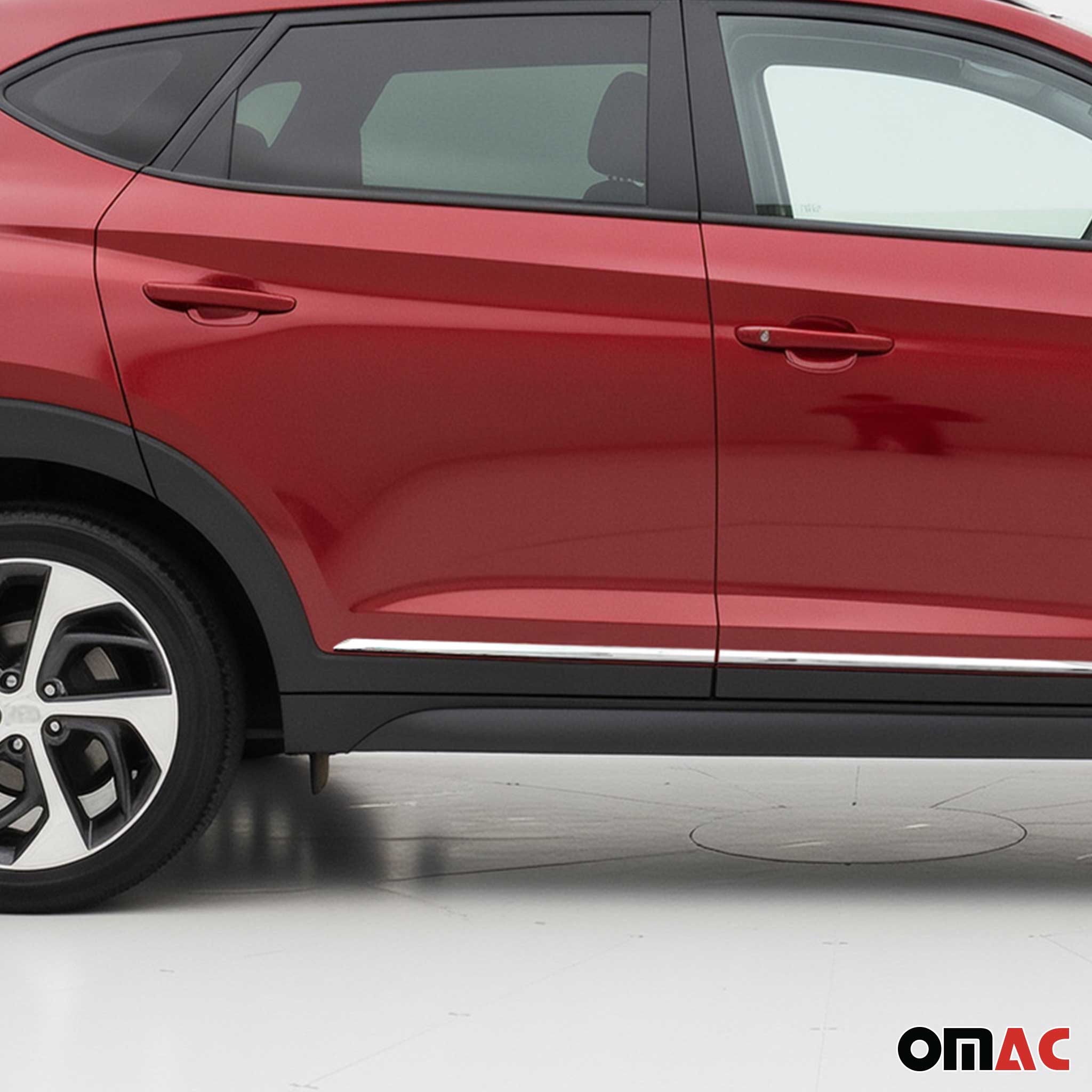 Seitentürleiste Türleisten Türschutzleiste für Hyundai Tucson 2015-2024 Chrom 4x