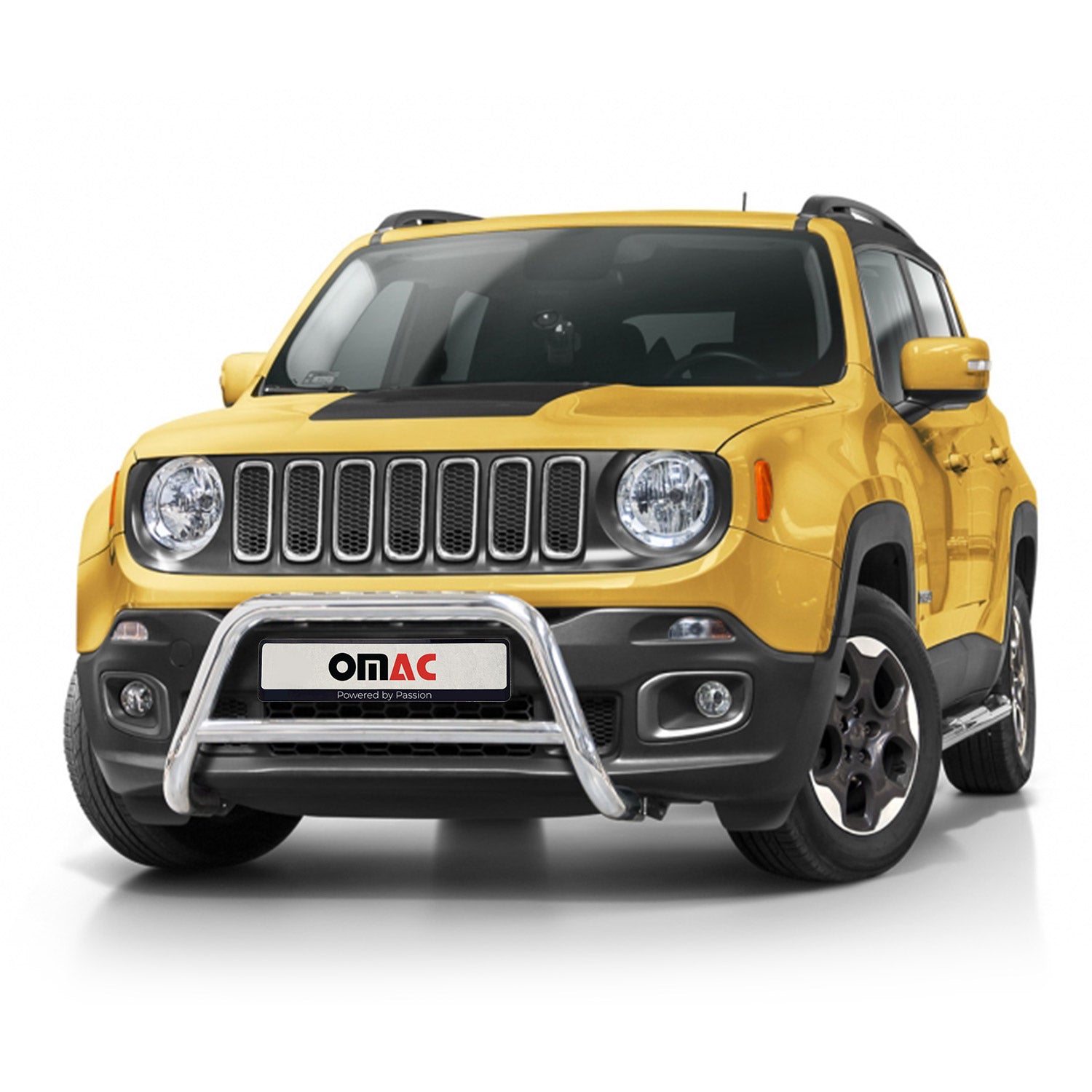 Frontbügel Frontschutzbügel für Jeep Renegade 2014-2024 Stahl Silber Rammschutz