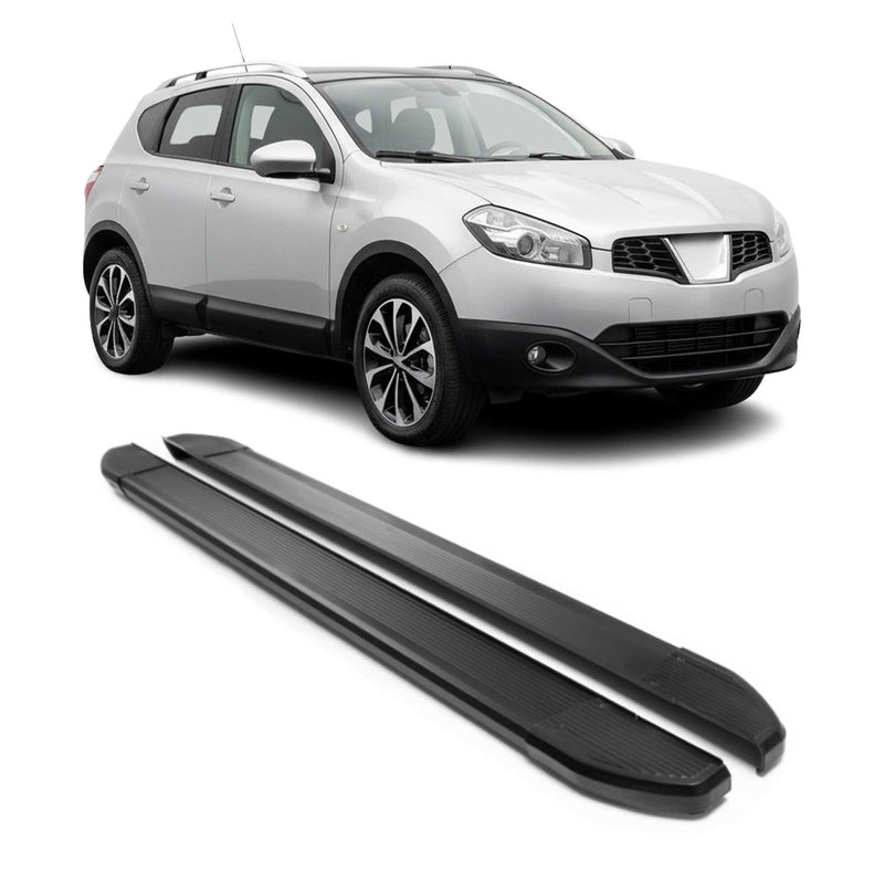 Alu Schweller Trittbretter für Nissan Qashqai J10 2006-2014 Pulverbeschichtung