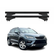 Menabo Dachträger Grundtäger für Seat Ateca 2016-2026 Aluminium Schwarz 2 tlg