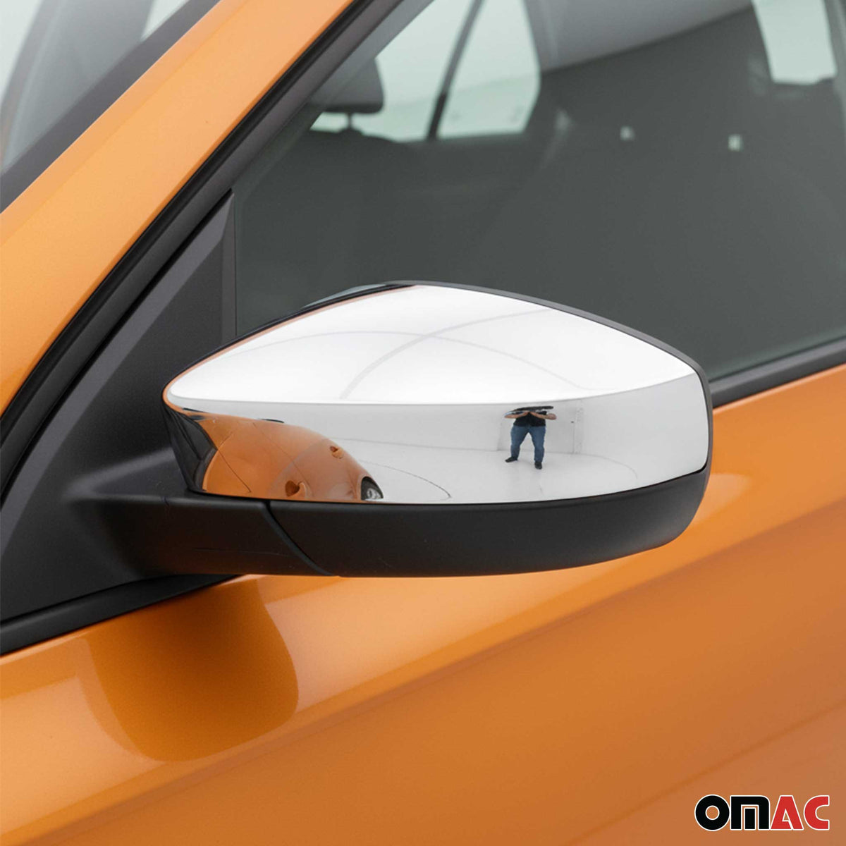 Spiegelkappen Spiegelabdeckung für Skoda Rapid Spaceback 2013-2019 Edelstahl