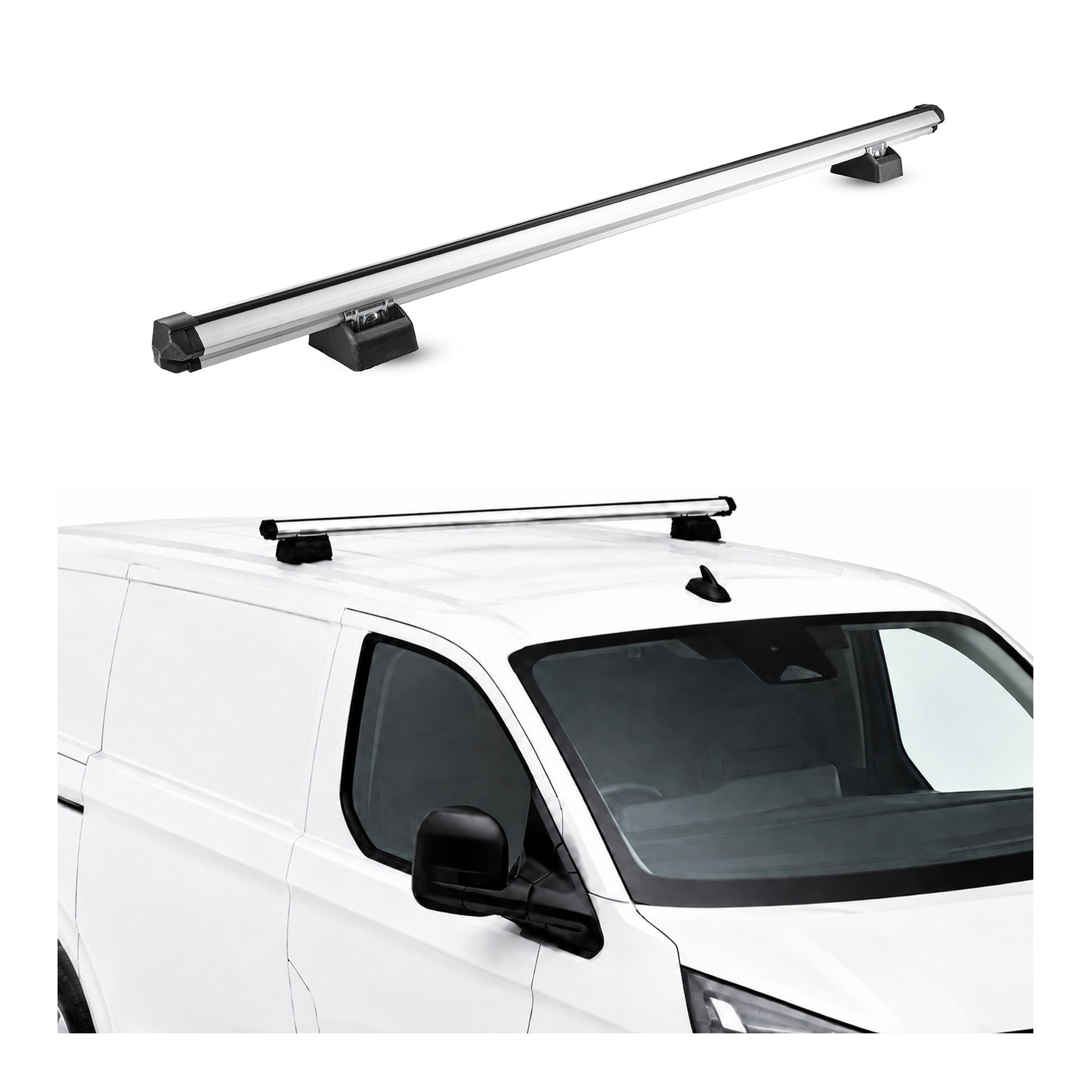 Dachträger für VW Caddy Maxi 2020-2026 H1L1 1-Träger Aluminium Silber