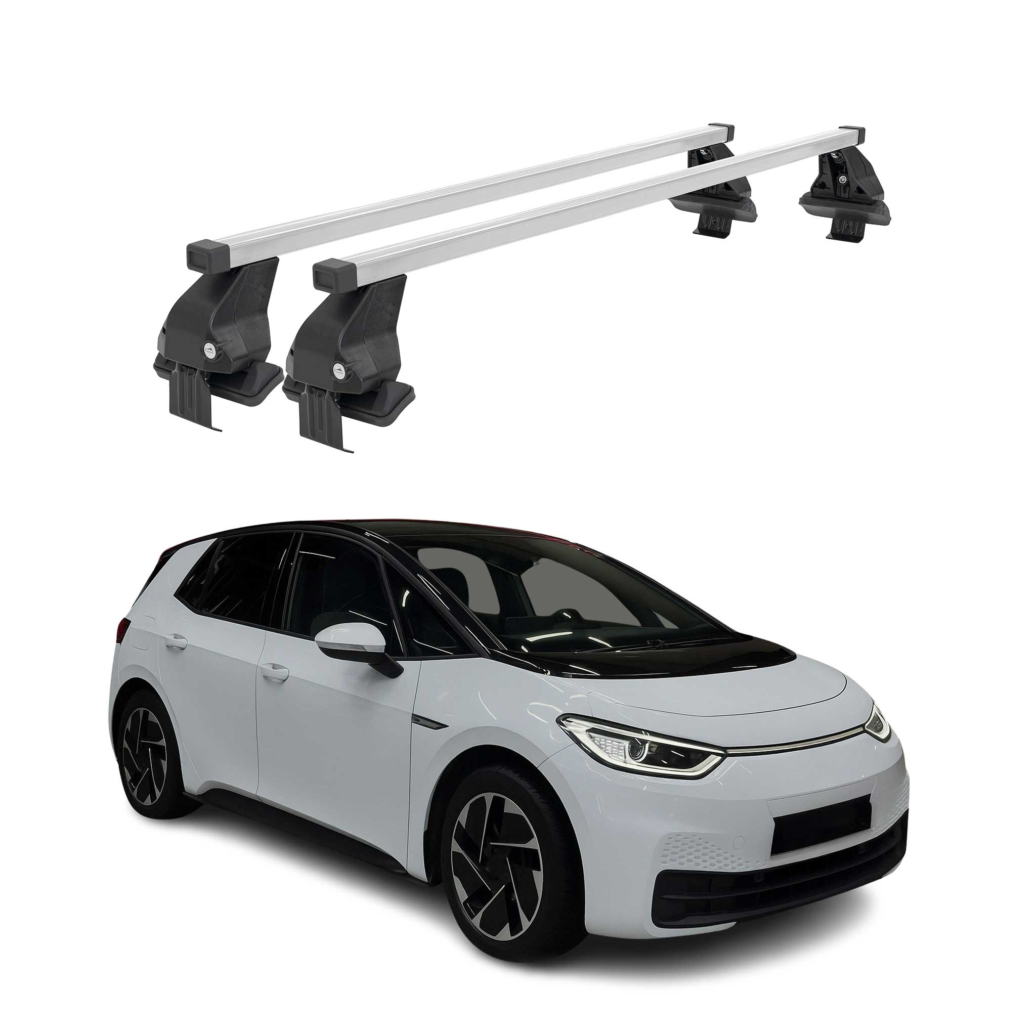 Menabo Dachträger Grundträger für VW ID 3 2020-2026 Stahl Grau 2tlg