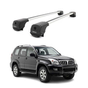 Dachträger für Toyota Land Cruiser Prado J120 2002-2009 Aluminium 75kg Grau 2tlg