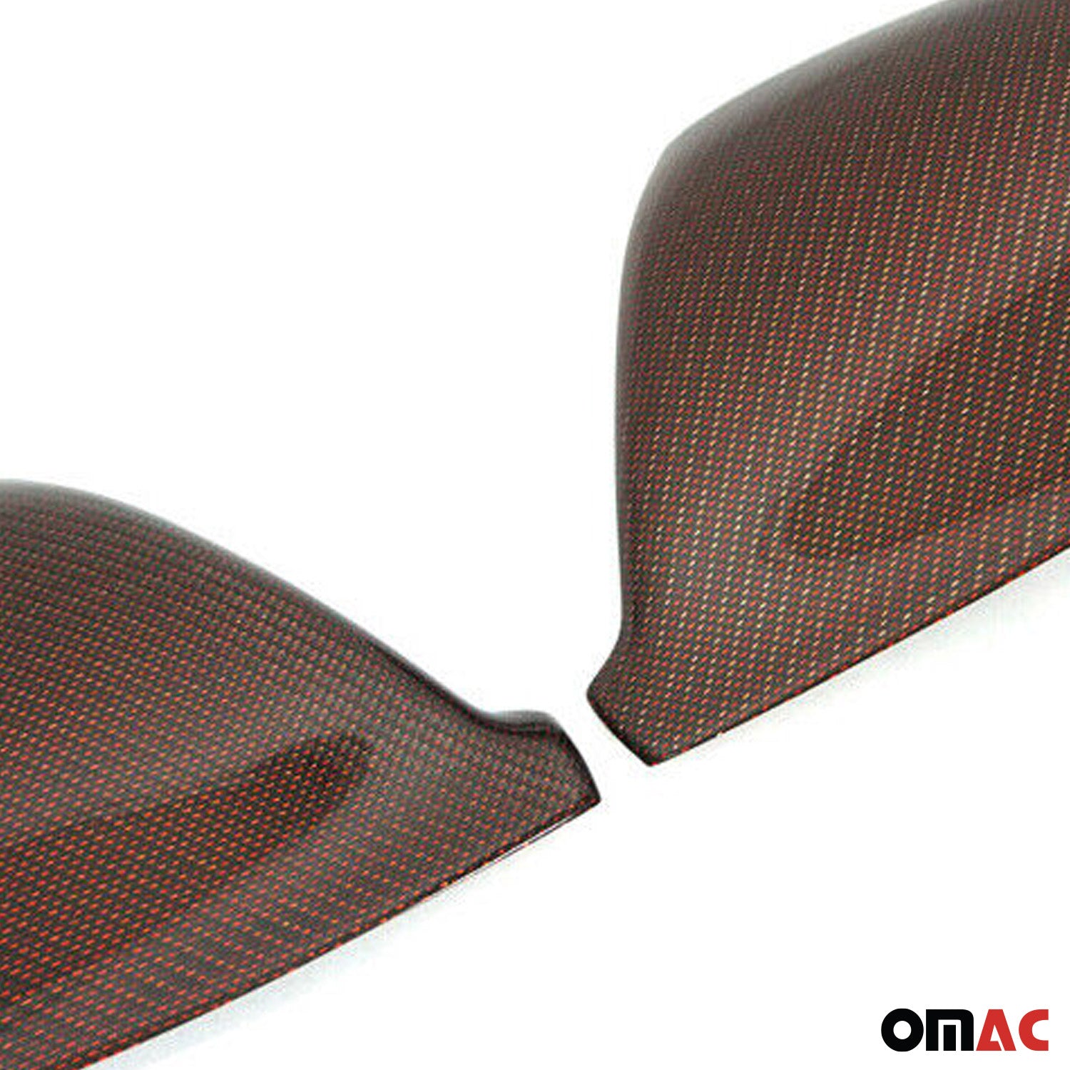 Spiegelkappen Spiegelabdeckung für VW Multivan T5 2009-15 Kohlefaser Carbon Rot