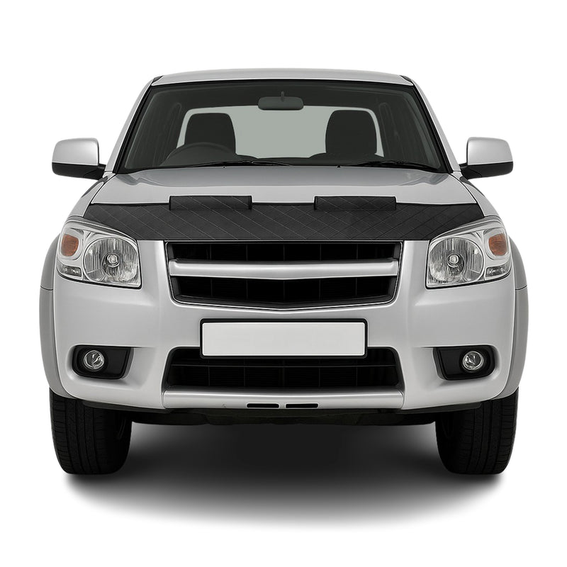 Bonnet Bra Haubenbra Steinschlagschutz für Ford Ranger II 2007-2009 Halb Schwarz