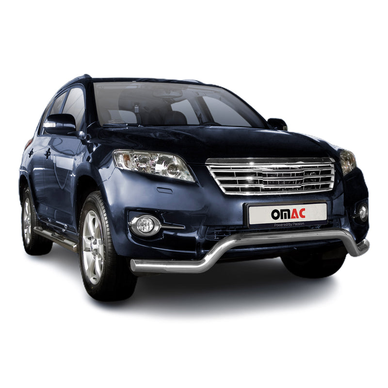 Frontbügel Frontschutzbügel Schutz für Toyota RAV4 2010-2013 Stahl ABE Silber