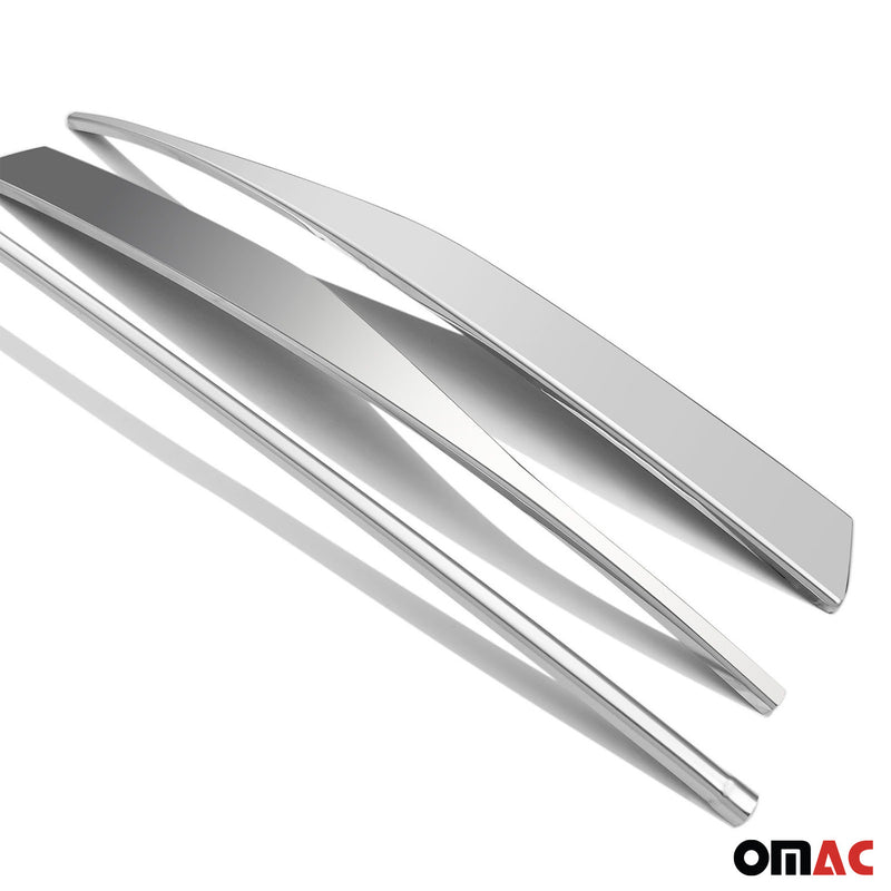 Kühlergrill Leisten Grillleisten für VW Golf 8 2019-2025 Edelstahl Silber 3tlg