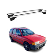 Dachträger Grundtäger für Ford Escort Turnier 1990-2000 75kg Alu Silber 2 tlg