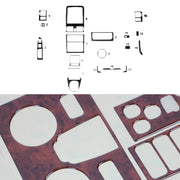 Innenraum Dekor Cockpit für VW Touran 2010-2015 Wurzelholz Optik 17tlg