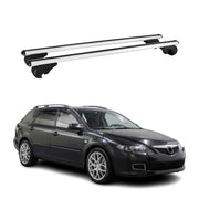 Dachträger Grundtäger für Mazda 6 Kombi 2002-2008 75kg Alu Silber 2 tlg