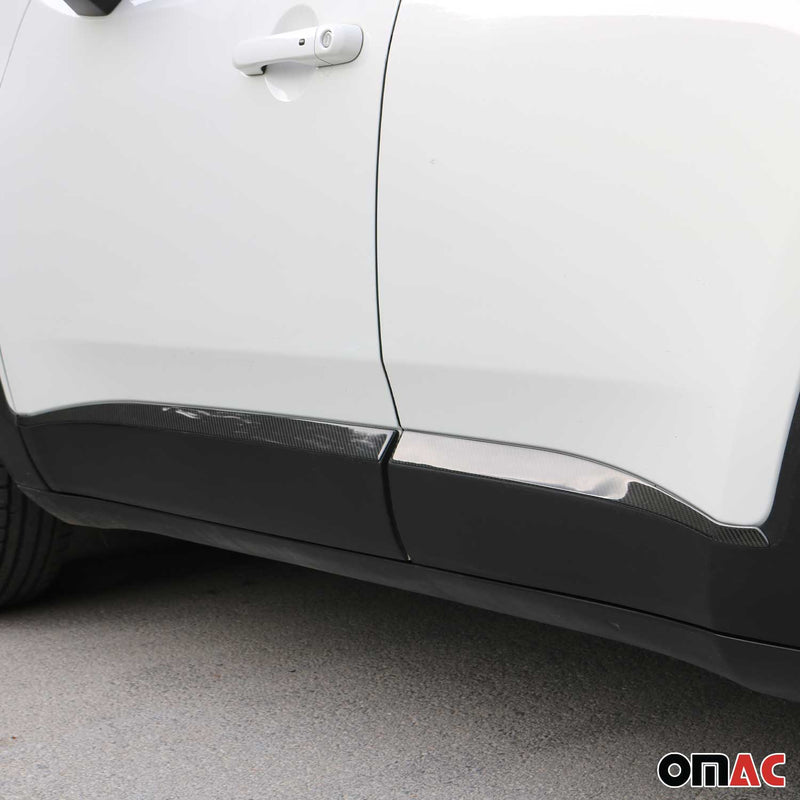 Seitenleisten für Jeep Renegade 2015-2023 Carbon Türschutzleisten Schutz 4 tlg
