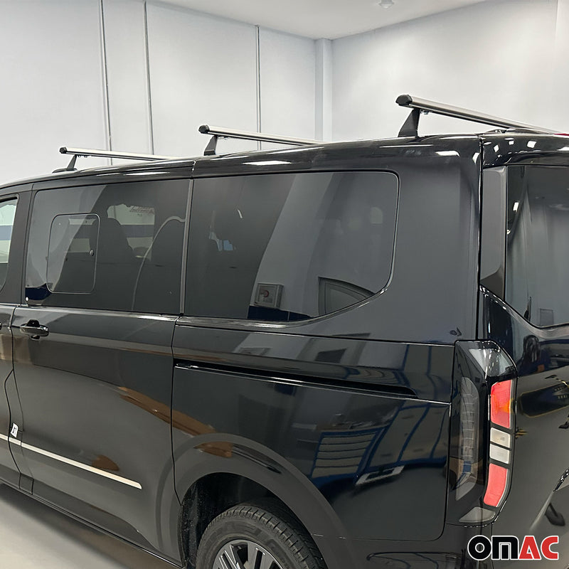 Dachträger für Ford Transit Custom / Tourneo Custom 2023-2025 75kg Alu Grau 3tlg
