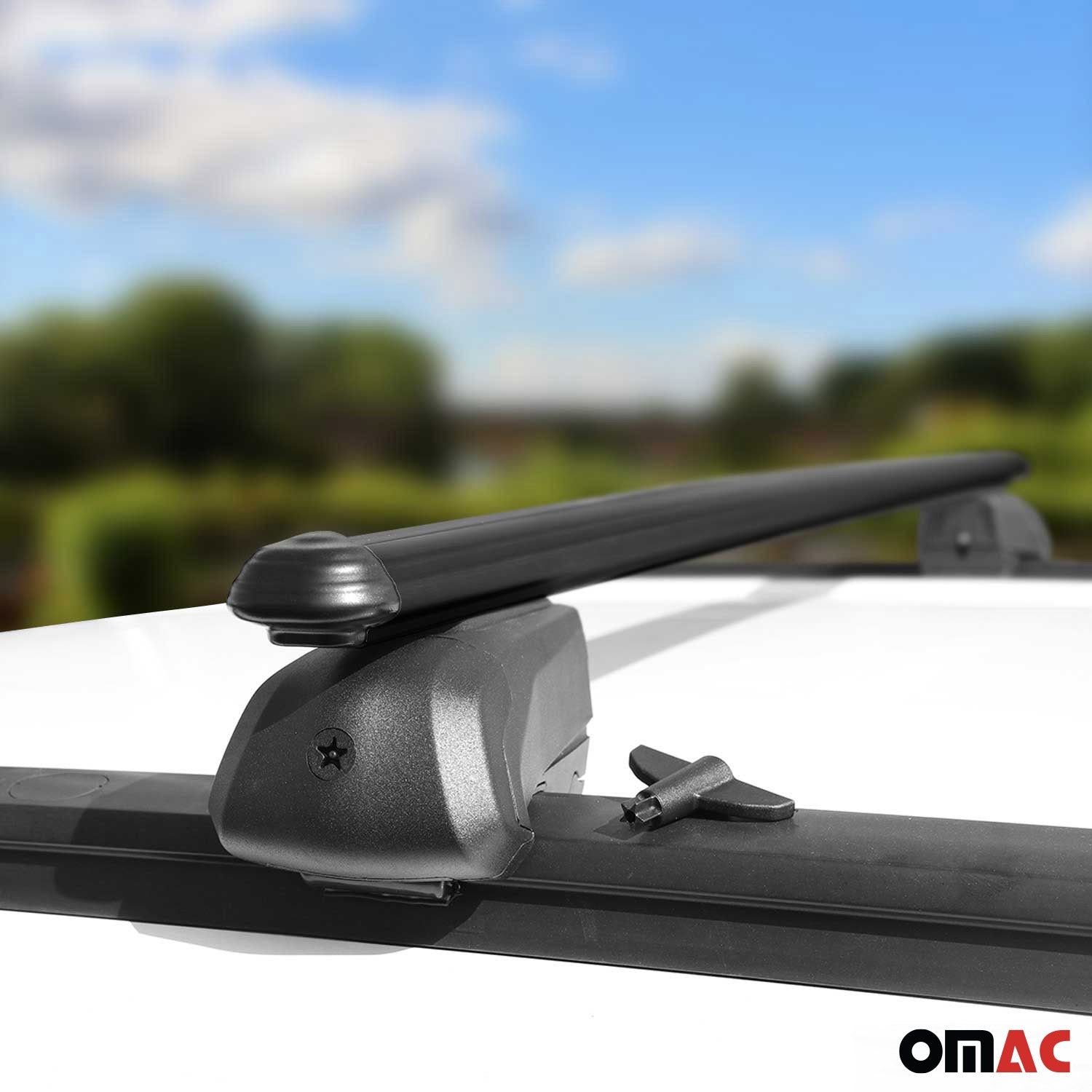 Dachträger Grundträger für Nissan Qashqai J12 2021-2026 Aluminium Schwarz 2tlg