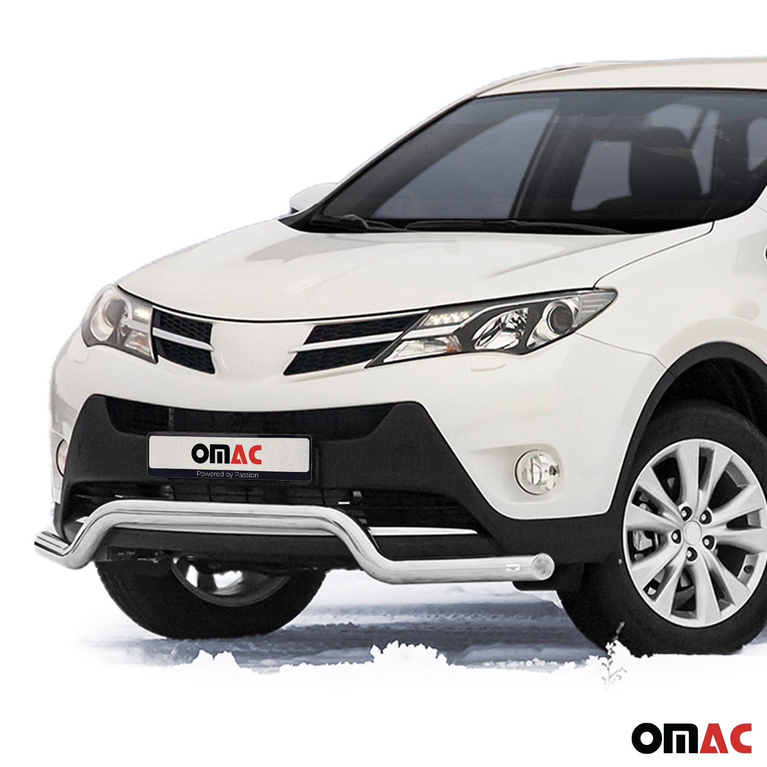 Frontbügel Frontschutzbügel Schutz für Toyota RAV4 2013-2015 Stahl ABE Silber