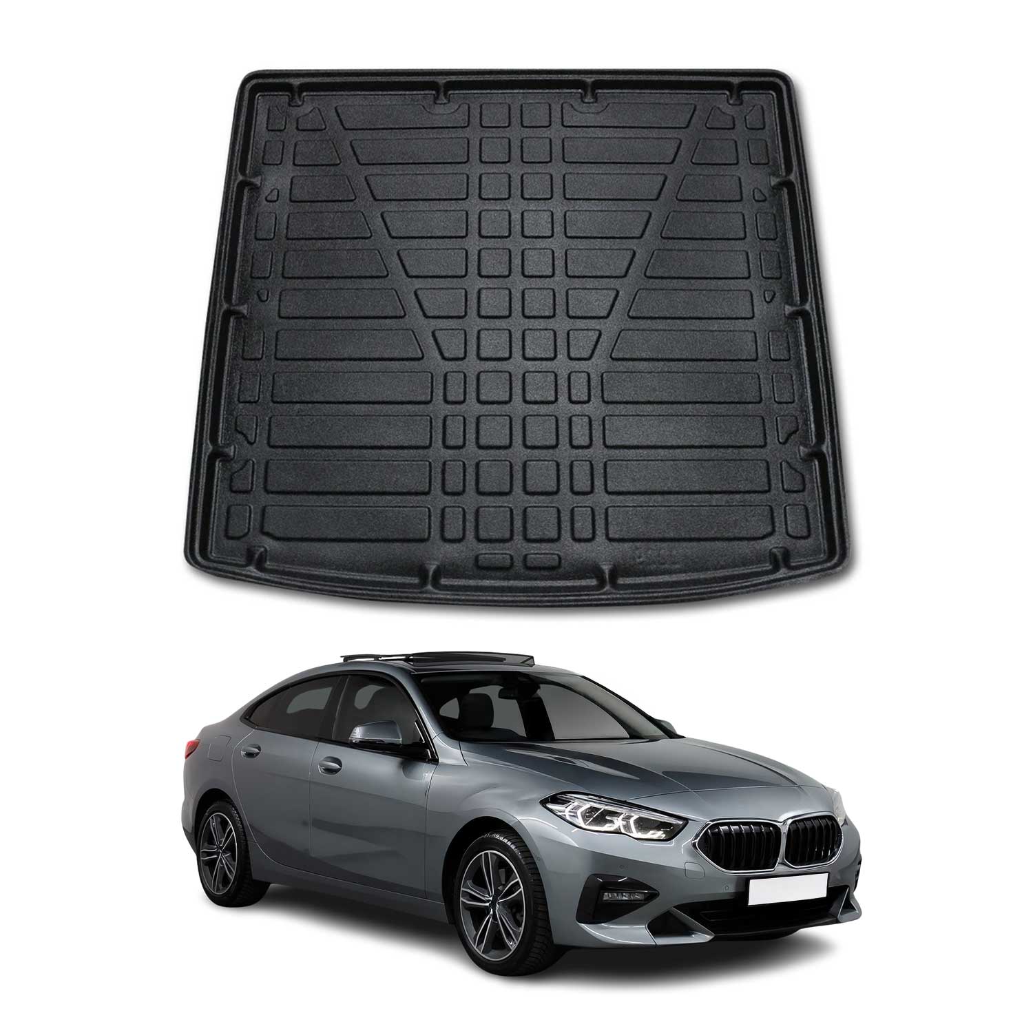 Kofferraumwanne Laderaumwanne für BMW 2er F44 Gran Coupe 2019-2024 Gummi TPE