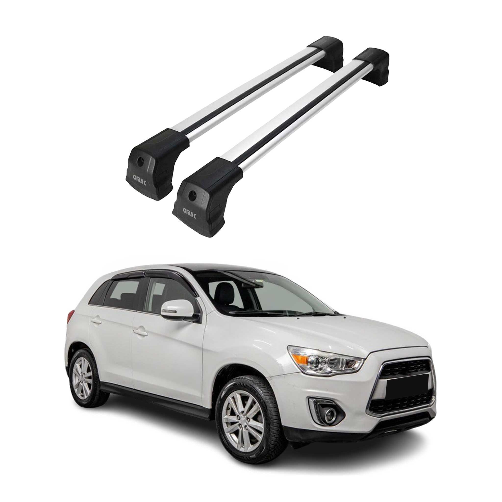 Dachträger Grundtäger für Mitsubishi ASX 2010-2023 75kg Aluminium Silber 2x