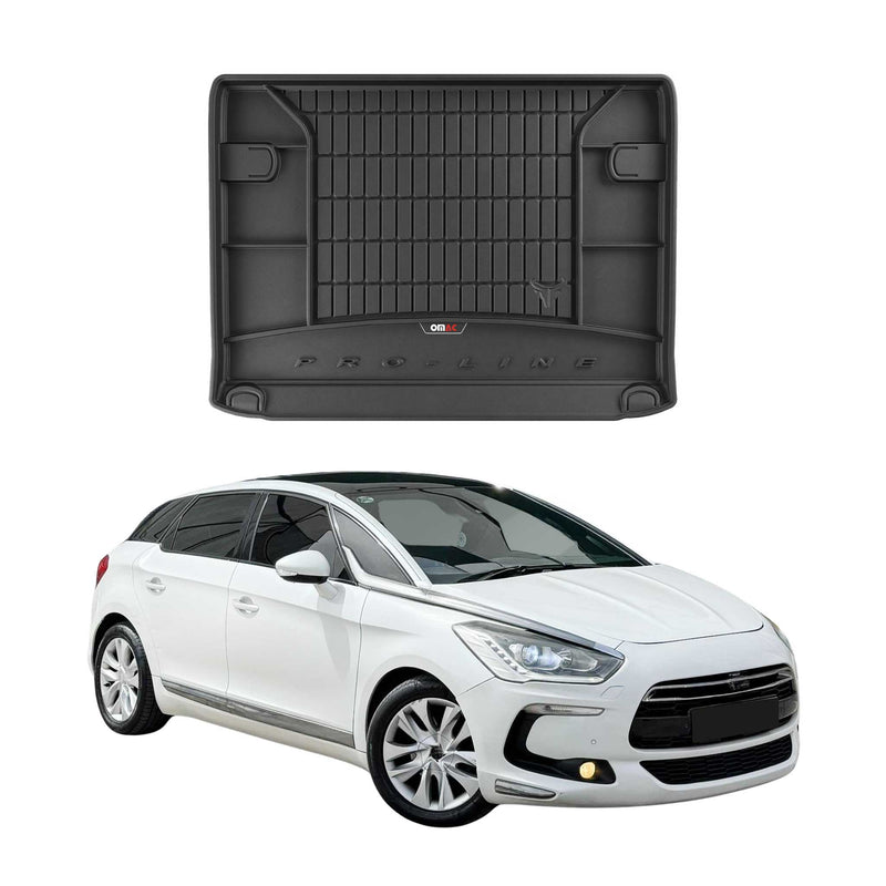 OMAC Gummi Kofferraumwanne für Citroen DS5 2011-2016 TPE Laderaumwanne Schwarz