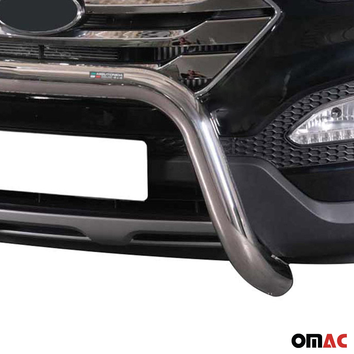 Frontbügel Frontschutzbügel für Hyundai Santa Fe 2012-2015 ø76mm Stahl Silber