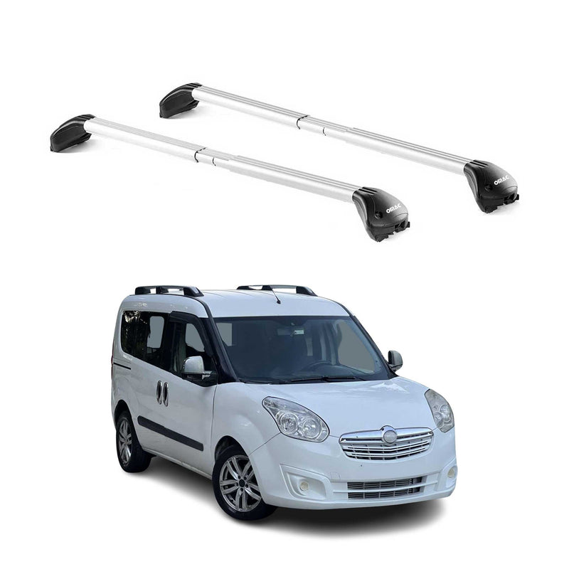 Dachträger Grundtäger für Opel Combo D 2011-2018 5 tür 100kg Alu Silber 2x ABE