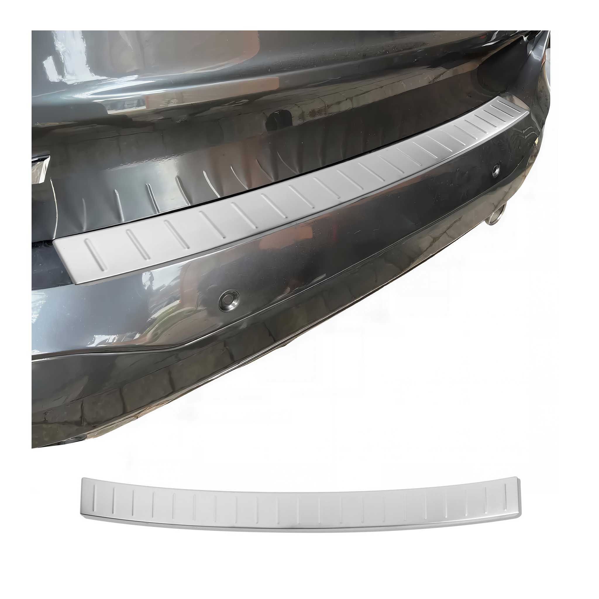 Ladekantenschutz Stoßstangenschutz für BMW X1 F48 2015-2022 Edelstahl Gebürstet