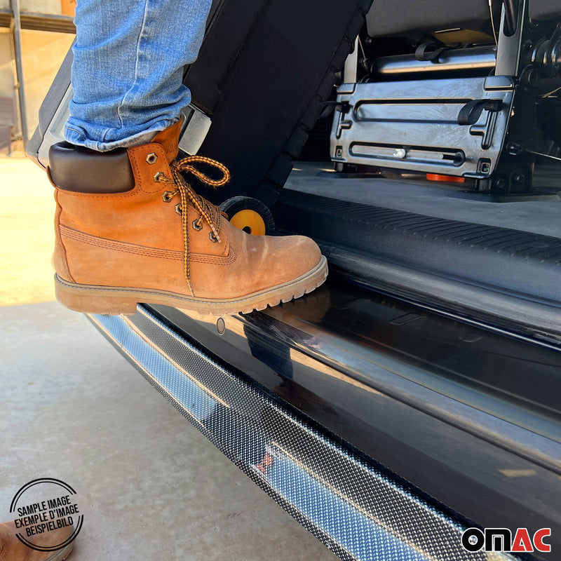 Loading sill protection bumper for Opel Vivaro 2019-2025 L3 RS Brushed Dark