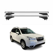 Menabo Dachträger Grundtäger für Subaru Forester IV 2013-2018 Alu Silber 2 tlg