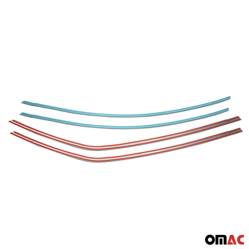 Fensterleisten Fensterrahmen für Toyota Corolla 2013-2019 Stufenheck Silber 10x