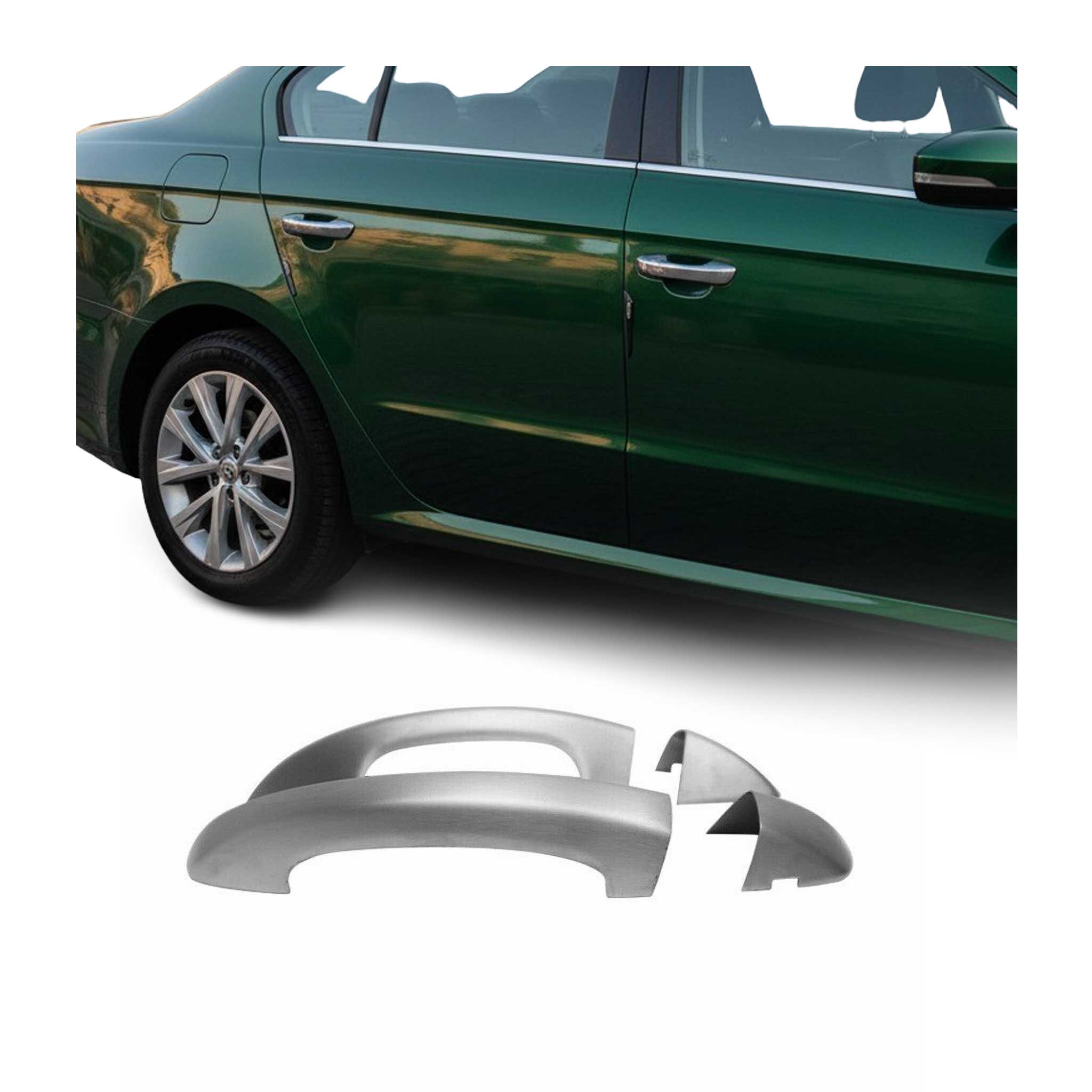 Türgriff Blende Chrom für VW Golf 2008-2013 2-Tür Gebürstet Silber 2tlg