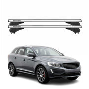 Menabo Dachträger Grundtäger für Volvo XC60 I 2014-2017 FL Aluminium Silber 2tlg