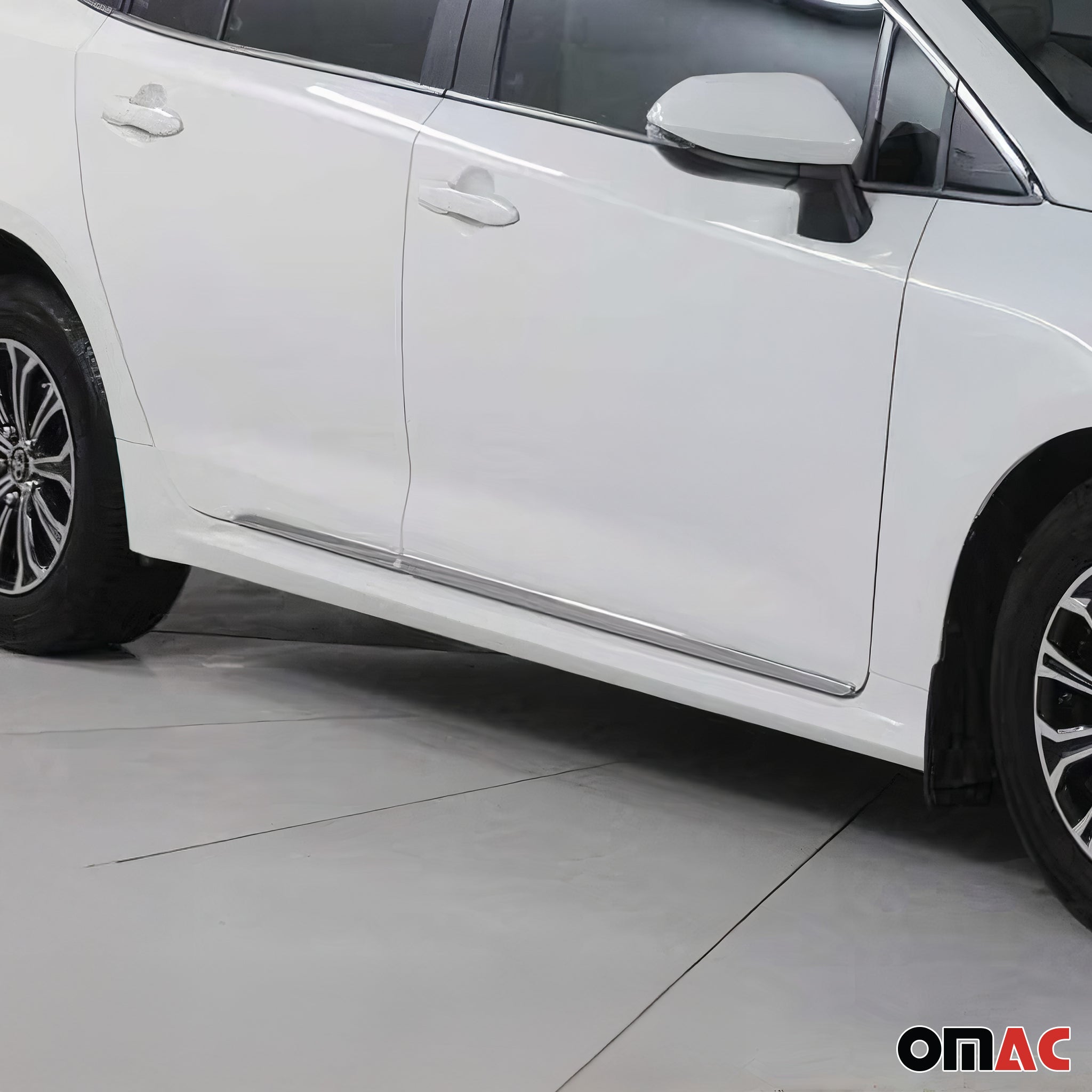 Seitentürleiste Türschutzleiste für Toyota Corolla Limo 2019-2026 Edelstahl 4x