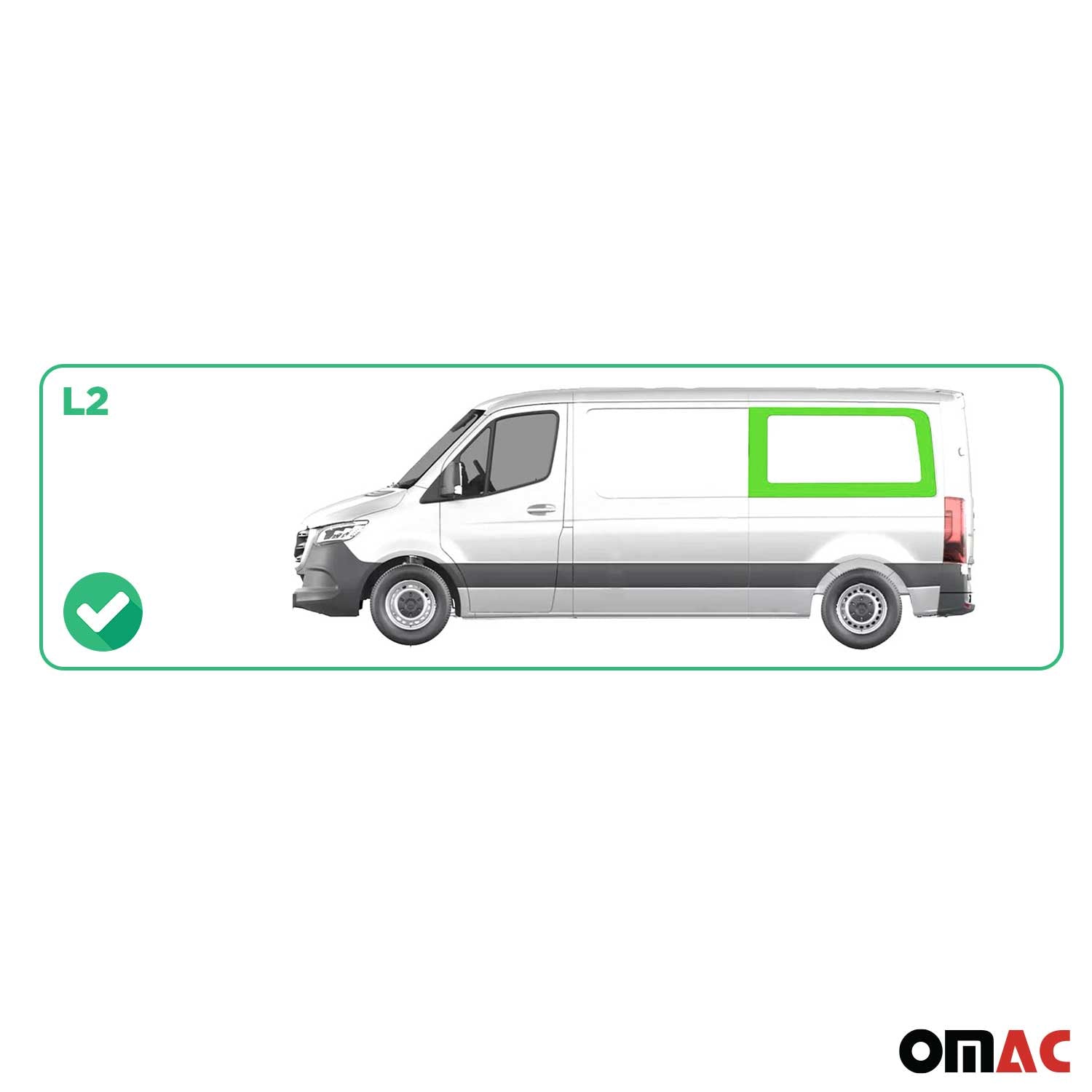 Seitenfenster Seitenscheibe für Mercedes Sprinter W907 2018-2026 Links L2