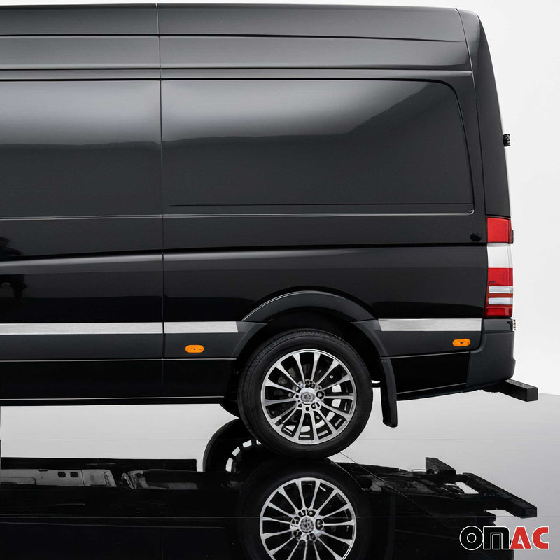 Seitentürleiste Türschutzleiste für VW Crafter 2006-2017 L2 Langer Edelstahl 10x