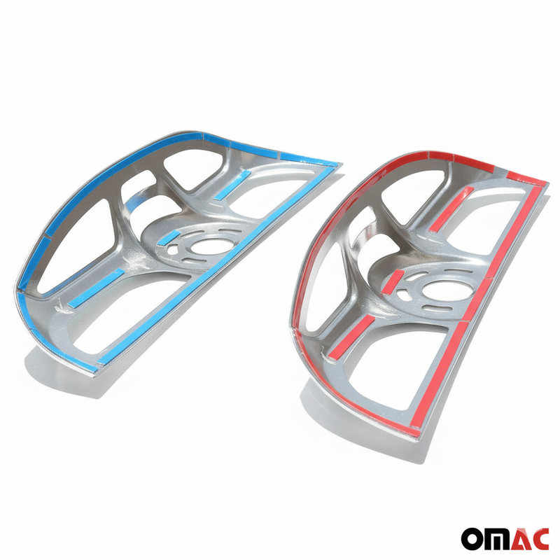 Rücklicht Leisten Heckleuchte für Opel Combo D 2012-2019 Chrom ABS Matt 2tlg