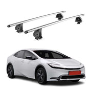 Alu Dachträger für Toyota Prius V XW60 2022-2026 TÜV T-Nut 75 kg 2tlg Silber
