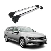 Dachträger Grundtäger für VW Passat B8 Variant 2014-2023 75kg Alu Silber 2x