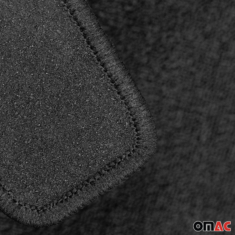 Velours Fußmatten für BMW 5er E60 E61 2003-2010 Autoteppich Schwarz 4 teile