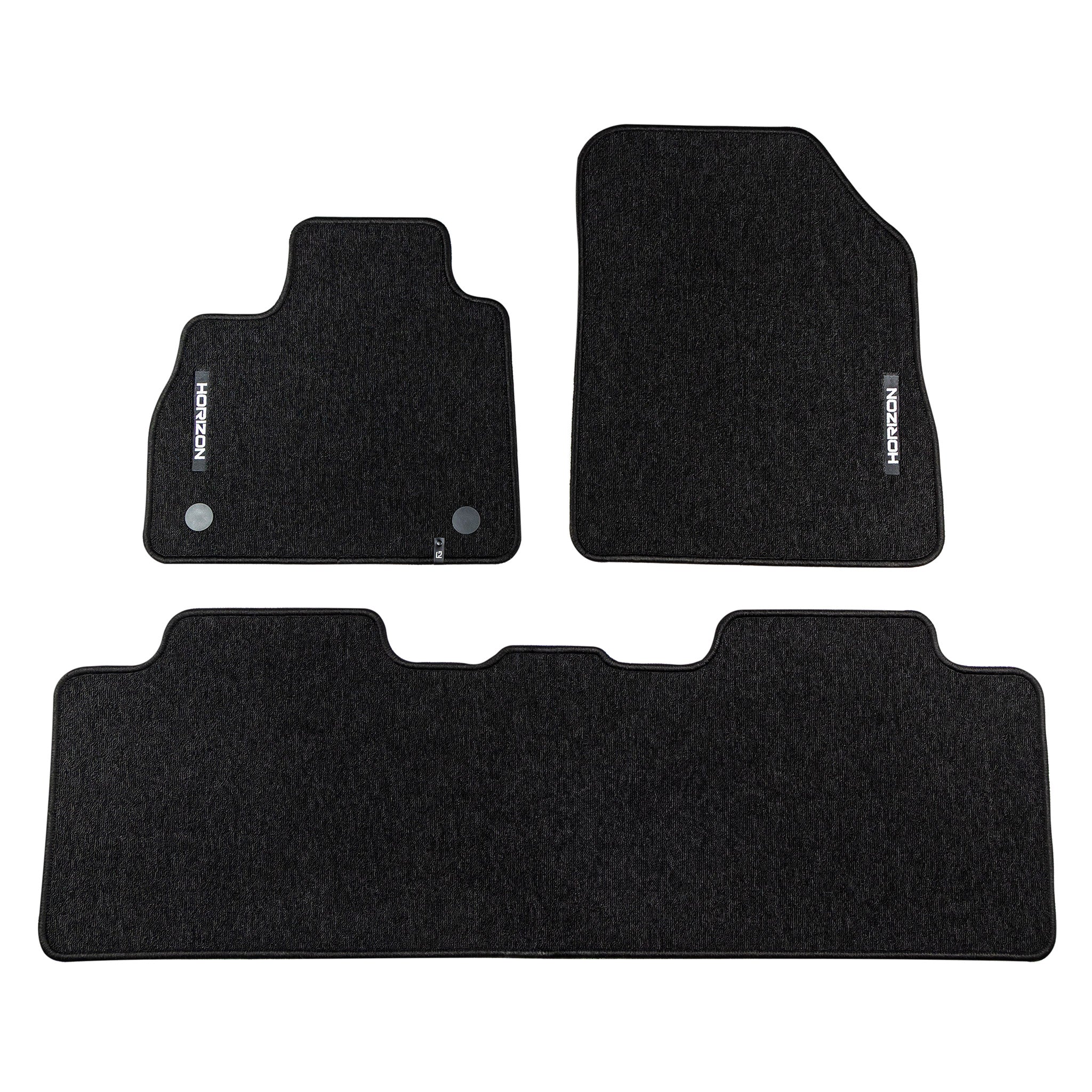 Velours Fußmatten für Renault Espace V 2014-2022 Autoteppich Schwarz 3 teile