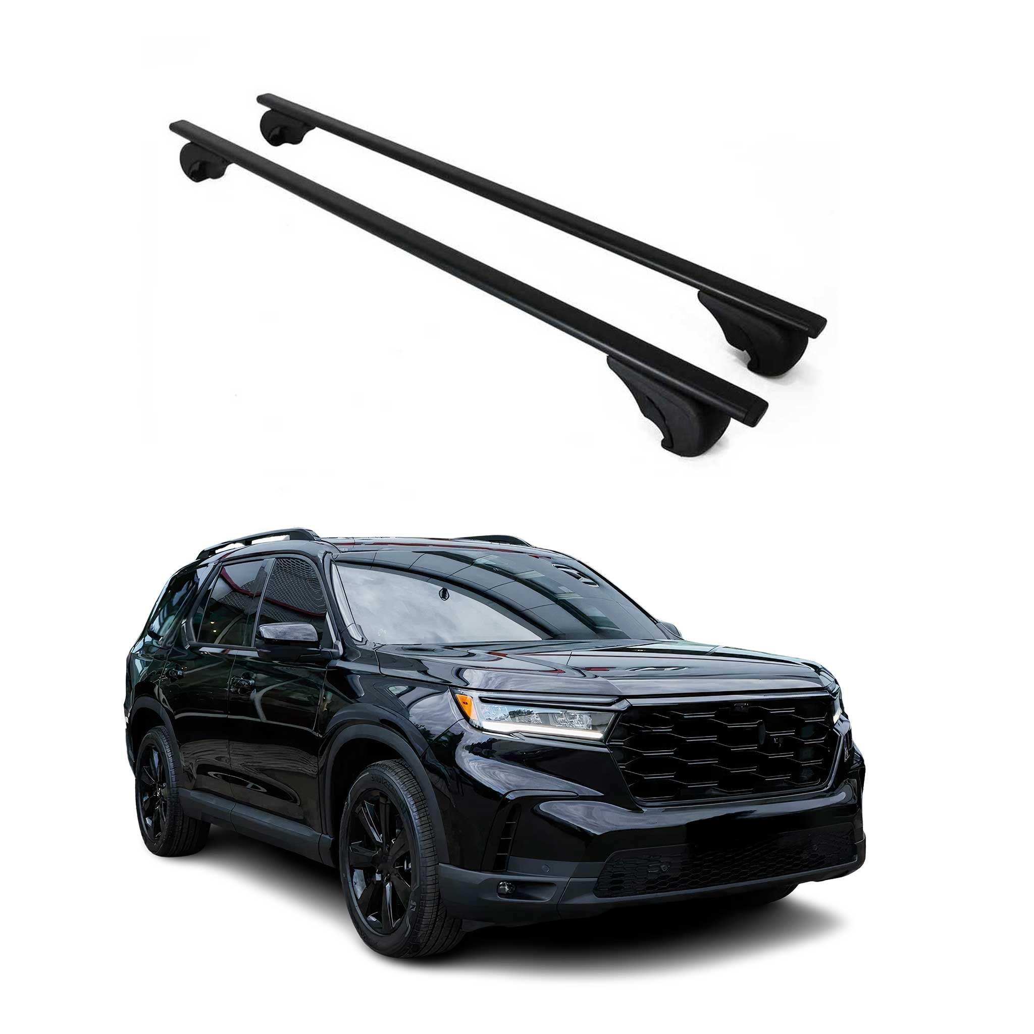 Dachträger Grundtäger für Honda Pilot 2023-2026 75kg Metall Schwarz 2 tlg